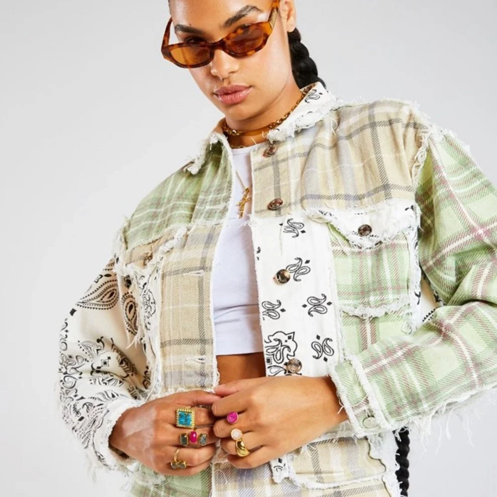 JADED LDN Patchwork Jacket - Picture 2 of 4